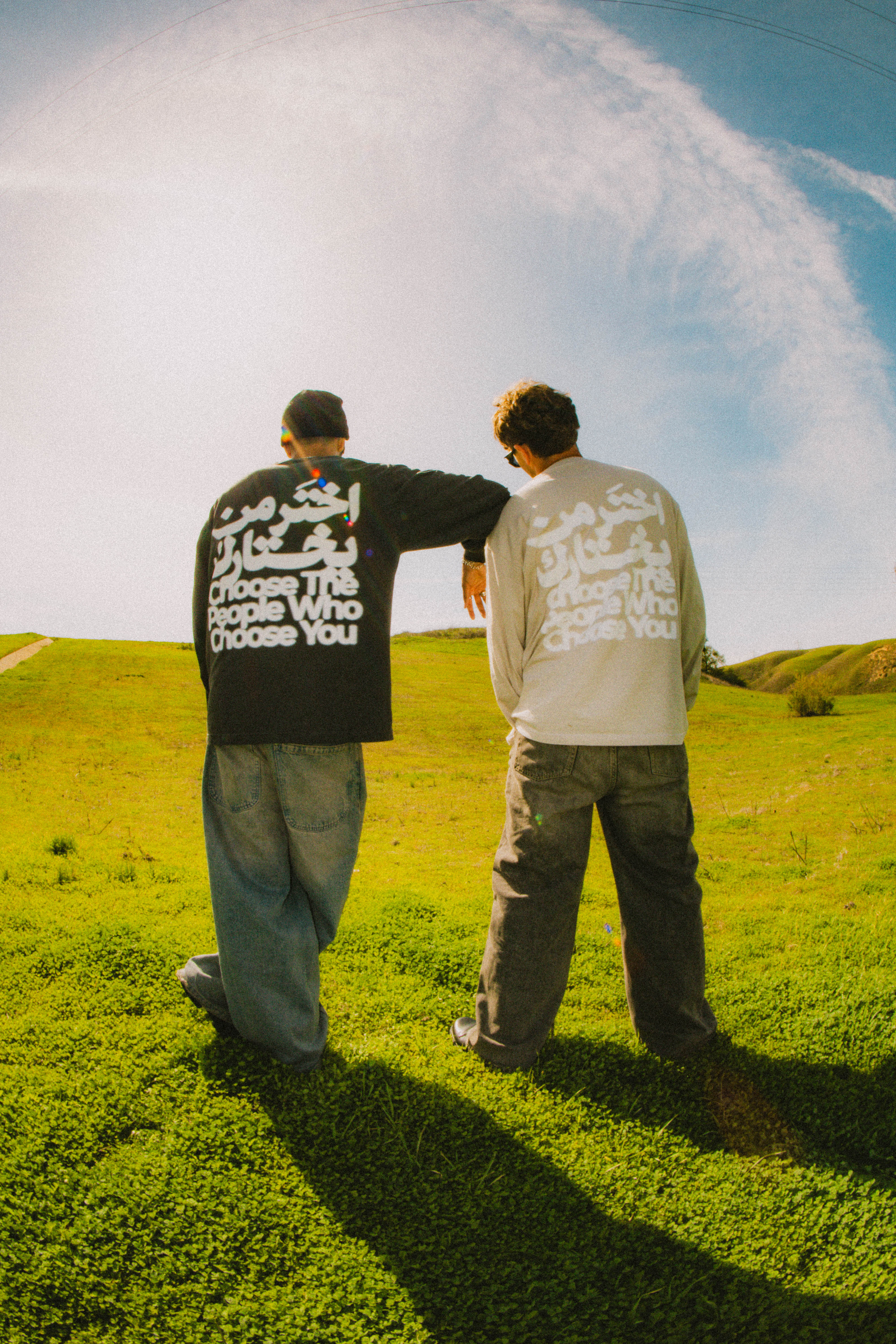 "Choose People That Choose You" long-sleeve shirt - VINTAGE BLACK